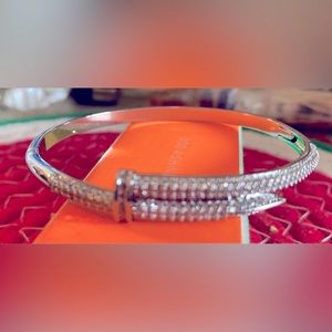 New nail silver style bracelet